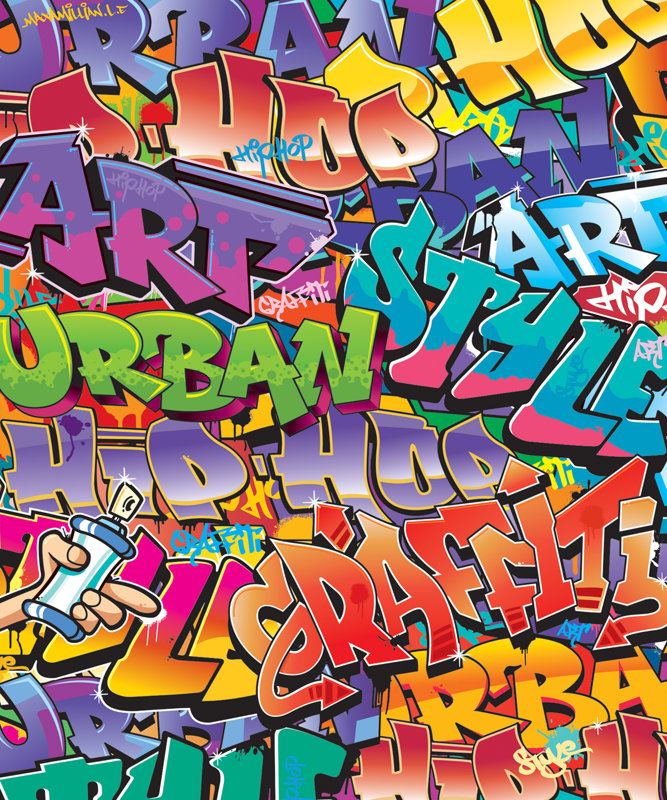 WallPops! Walltastic Wall Art Graffiti Wall Mural & Reviews Wayfair